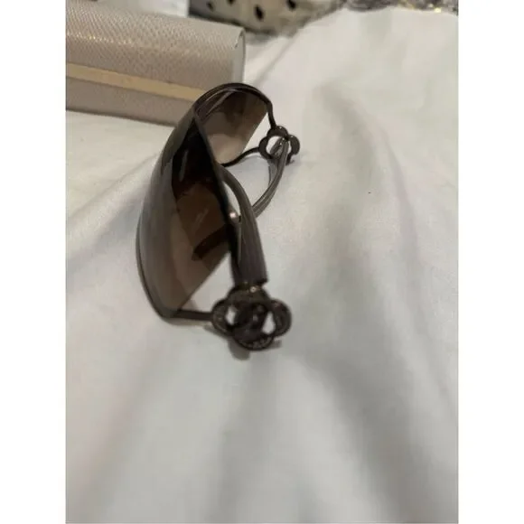 Chanel Y2K Vintage CC Logo Camellia Flower Brown Frameless  display picture 2